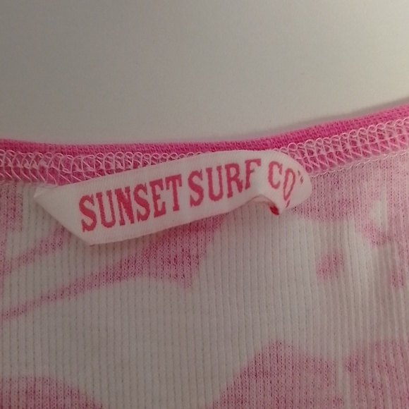 Bundle of 2 sunset surf size small tanks pink and blue summer spring - Picture 4 of 4
